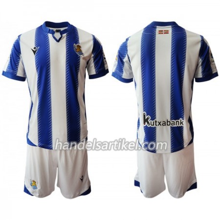 Real Sociedad Kinder Heim Trikotsatz 2019/20 Kurzarm (+ Kurze Hosen)